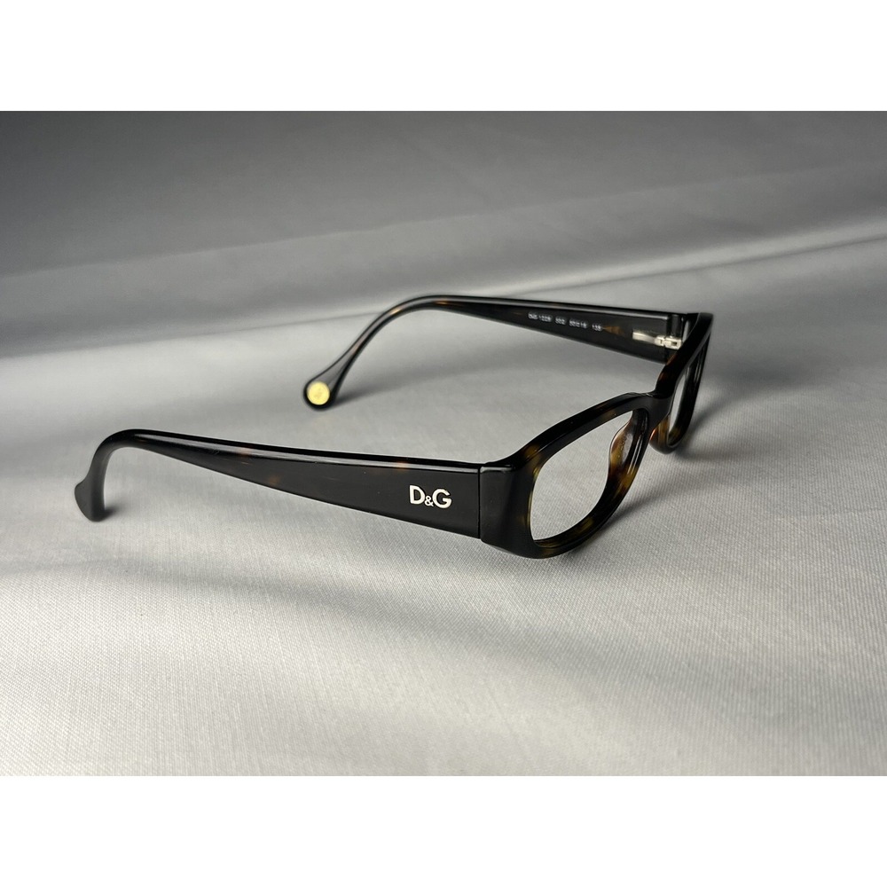 D&G Dolce & Gabbana DG1228 502 Havana Bordeaux Eyeglasses Frames Only 50-16-135